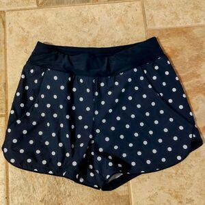 Lands' End Navy Swim Shorts with Elastic Waistband